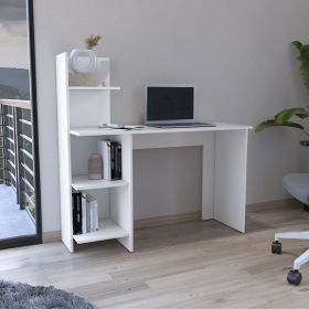 Vilna 120 Writing Desk , Four Shelves