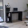 TUHOME Vilna 120 Writing Desk , Four Shelves