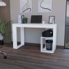 Hunter White Two Shelves Writing Desk