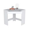 Amity Corner Desk with Spacious Drawer and Optimal Workstation