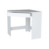 Harper White Spacious Drawer Corner Desk