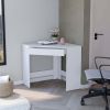 Harper White Spacious Drawer Corner Desk