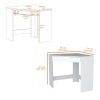 Harper White Spacious Drawer Corner Desk
