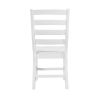 Modern Contemporary White Finish 5pc Set Dining Table and 4 Side Chairs Set Wooden Kitchen Dining Furniture Casual Style
