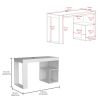 Astana Writing Desk, Two Shelves