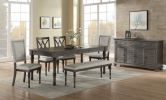 Linnett - 6 Piece Dining Set - Dark Gray