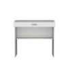 Montana Storage Desk, 28.9H" Spacious Stylish with One Drawer and Shelf, White
