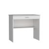 Montana Storage Desk, 28.9H" Spacious Stylish with One Drawer and Shelf, White