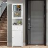 2 Doors 1 Pumping 1 Shelf Bathroom Cabinet White