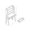 ID USA 151288 Desk White & Weathered White