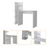 Troy White Four Shelves Writing Desk