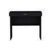 Montana Storage Desk, 28.9H" Spacious Stylish with One Drawer and Shelf, Black