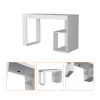 Hunter White Two Shelves Writing Desk