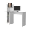 Troy White Four Shelves Writing Desk