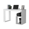 Hunter White Two Shelves Writing Desk
