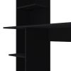 TUHOME Vilna 120 Writing Desk , Four Shelves