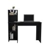 TUHOME Vilna 120 Writing Desk , Four Shelves